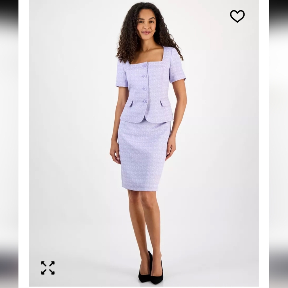 NWT Le Suit Jacket Skirt Set